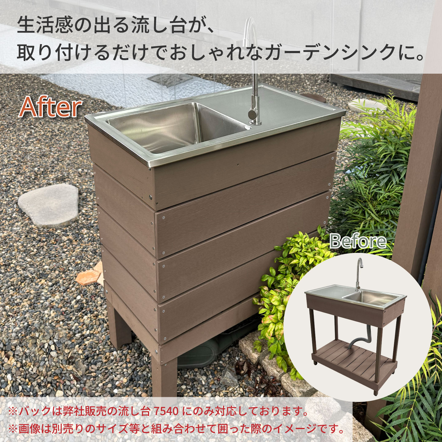人工木製サイドパネル