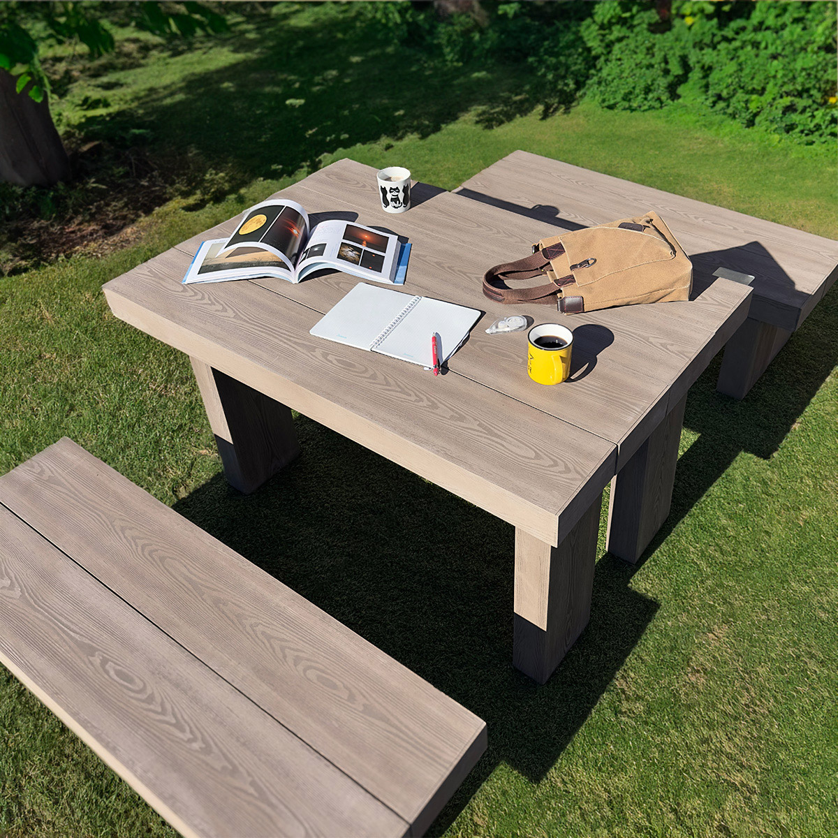 DIY枕木ガーデンテーブル＆ベンチ [ワイドタイプ] 組み立てキット